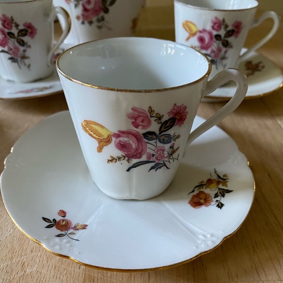 Limoges B et Cie porcelain coffee service circa 1965. 19 piece set - Picture 7 of 11